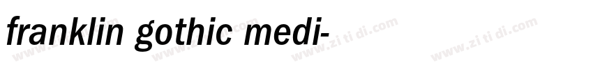 franklin gothic medi字体转换